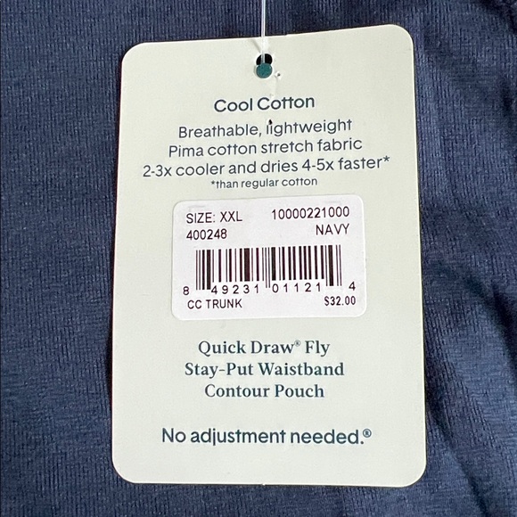 Tommy John Cool Cotton Trunks 4 Inch - Picture 5 of 8